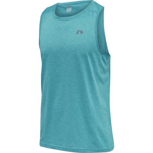 MEN RUNNING SINGLET, CAPRI BREEZE MELANGE, packshot