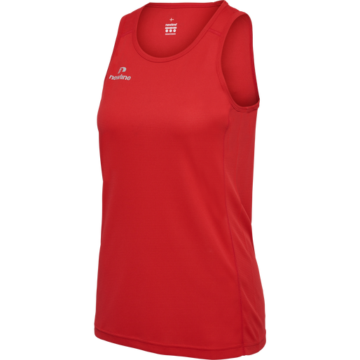 WOMEN'S ATHLETIC RUNNING SINGLET, TANGO RED, packshot