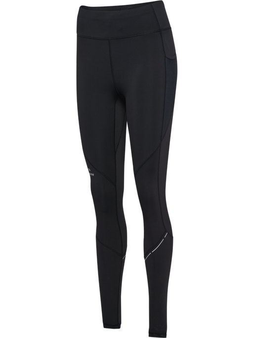 nwlRACE HIGH WAIST POCKET TIGHTS W, BLACK, packshot