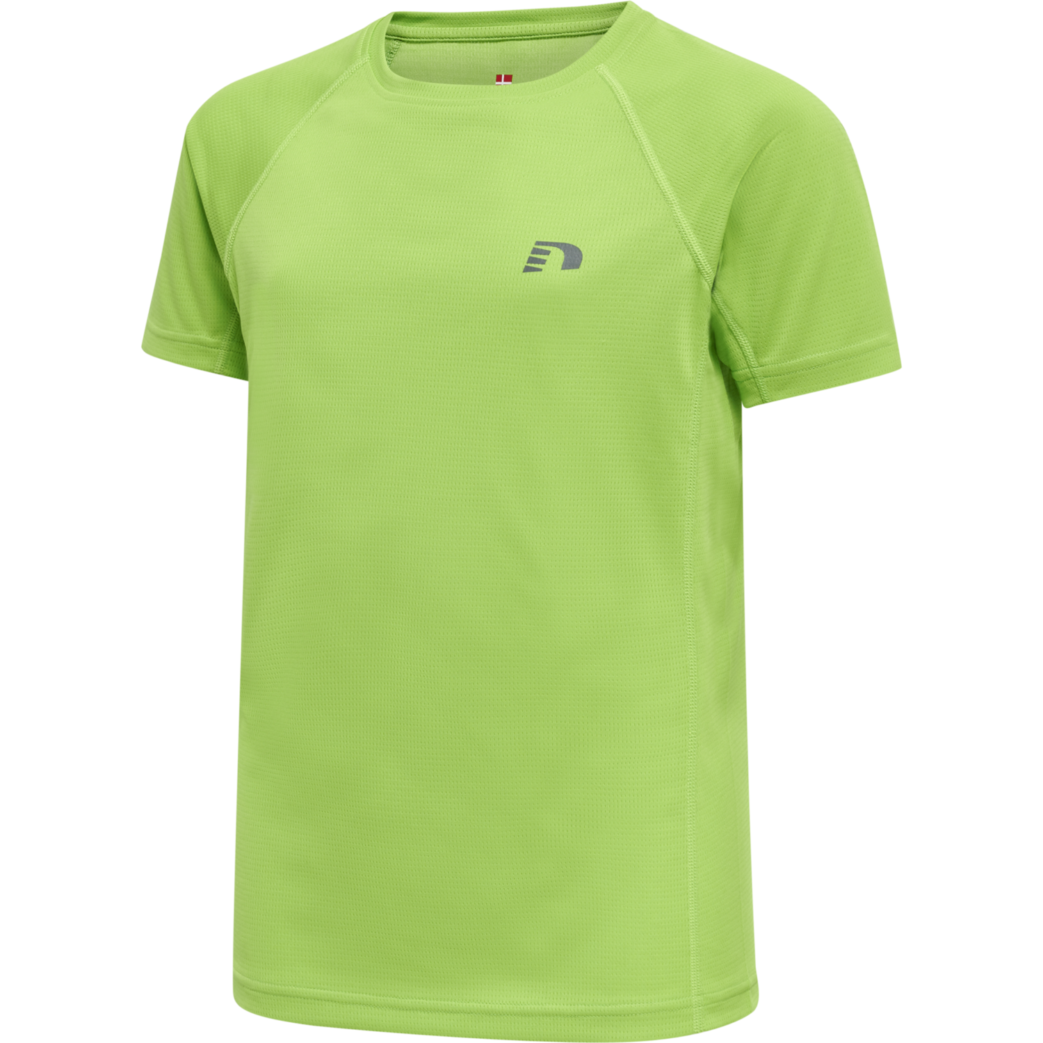 KIDS CORE RUNNING T-SHIRT S/S, GREEN FLASH, packshot