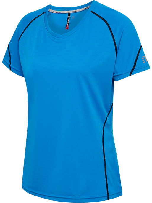 BASE COOLSKIN TEE, BLUE, packshot