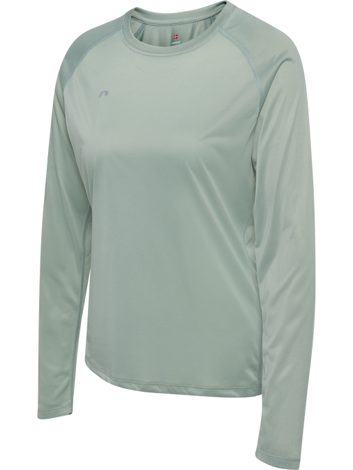 nwlBEAT W T-SHIRT L/S, GREEN MILIEU nwlBEAT W T-SHIRT L/S, GREEN MILIEU, packshot