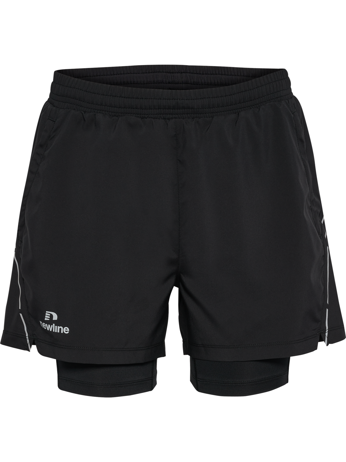 nwlFAST 2IN1 ZIP POCKET SHORTS W, BLACK, packshot