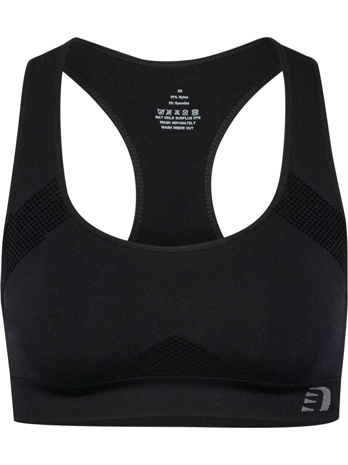 SPORTS BRA, BLACK/FIESTA_CAZOO, packshot