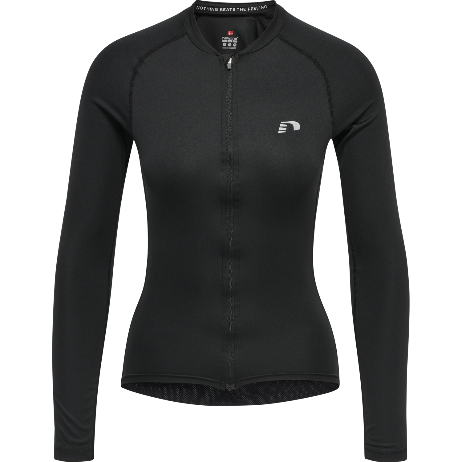 WOMENS CORE BIKE L/S JERSEY, BLACK, packshot