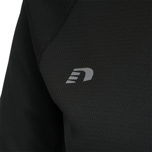 WOMEN CORE RUNNING T-SHIRT L/S, BLACK WOMEN CORE RUNNING T-SHIRT L/S, BLACK, packshot