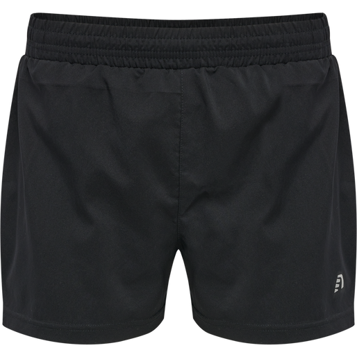 WOMEN CORE RUNNING SHORTS, BLACK, packshot