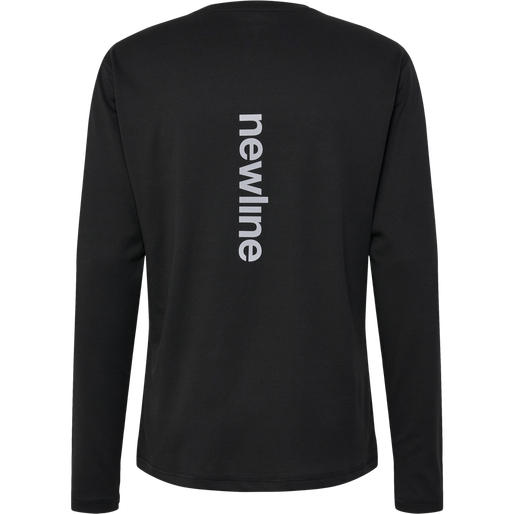 nwlBEAT POLY LS TEE, BLACK, packshot