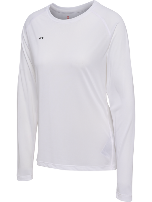 nwlBEAT W T-SHIRT L/S, WHITE, packshot
