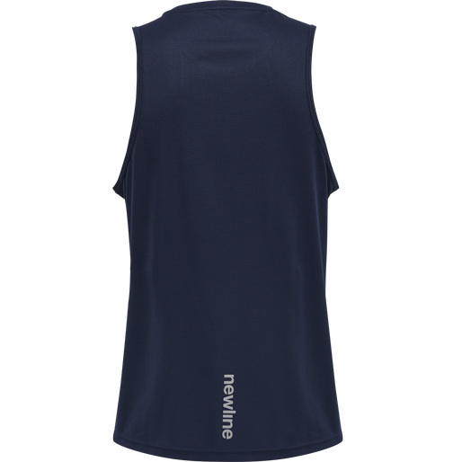 MEN CORE RUNNING SINGLET, BLACK IRIS, packshot