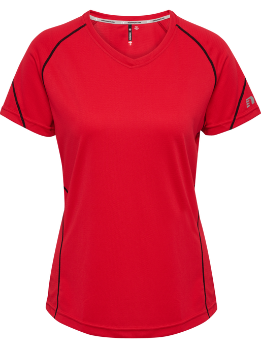 BASE COOLSKIN TEE, RED, packshot