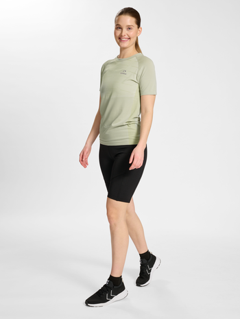 nwlRIVERSIDE SEAMLESS T-SHIRT S/S WOMAN, AGATE GREY, model