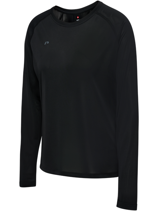 nwlBEAT W T-SHIRT L/S, BLACK, packshot