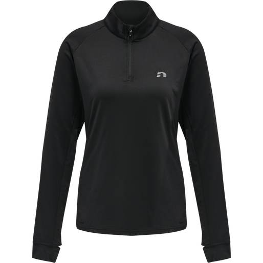 WOMEN'S CORE MIDLAYER, BLACK, packshot