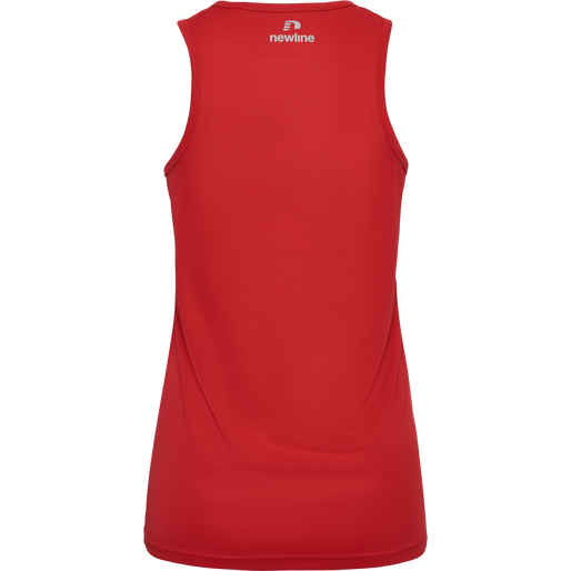 WOMEN'S ATHLETIC RUNNING SINGLET, TANGO RED, packshot