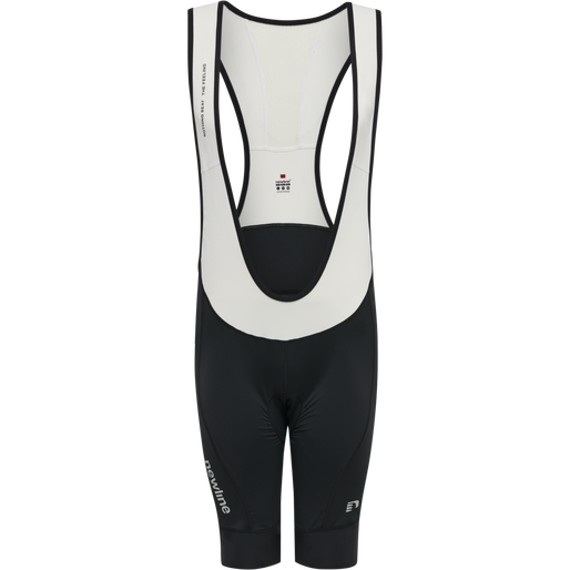 MENS CORE BIKE PANEL BIB SHORTS, BLACK/WHITE, packshot