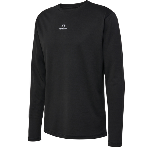 nwlBEAT POLY LS TEE, BLACK, packshot