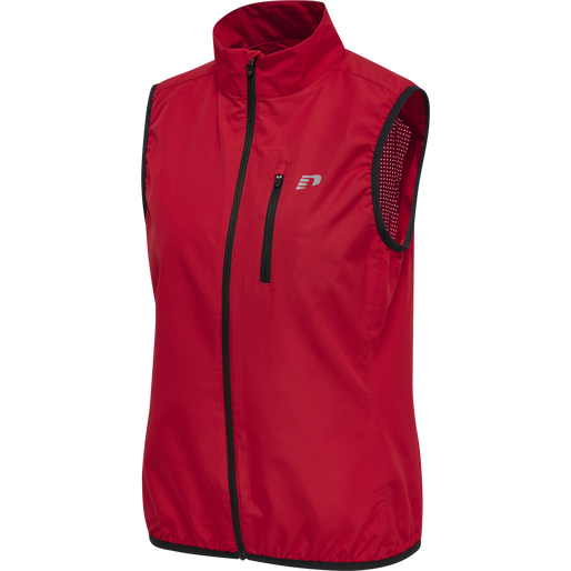 WOMEN'S CORE GILET, TANGO RED, packshot