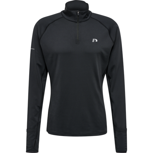 nwlLAKEWOOD 1/2 ZIP L/S MEN, BLACK, packshot