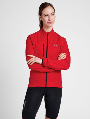 WOMENS CORE BIKE THERMAL JACKET, TANGO RED, model