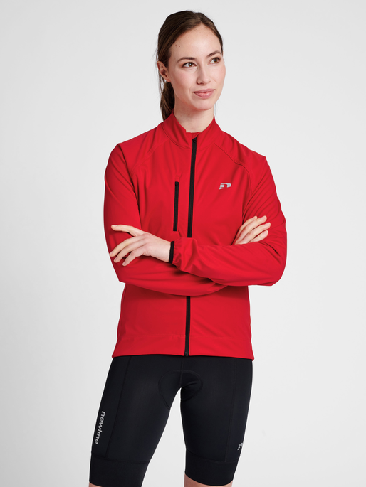 WOMENS CORE BIKE THERMAL JACKET, TANGO RED, model