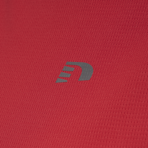 WOMEN CORE RUNNING T-SHIRT L/S, TANGO RED, packshot