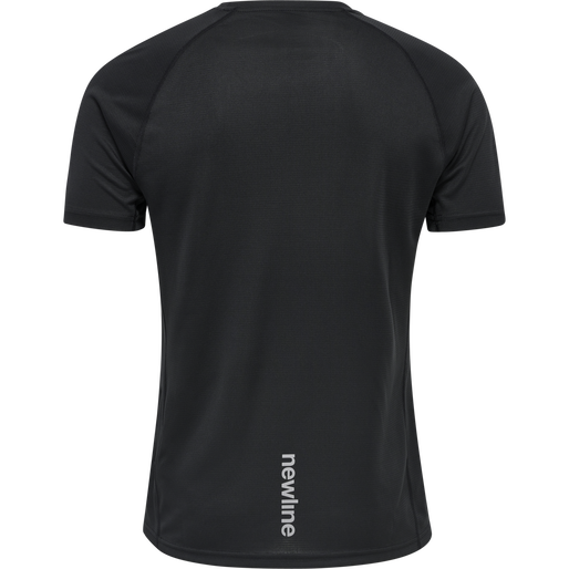 MEN CORE RUNNING T-SHIRT S/S, BLACK, packshot