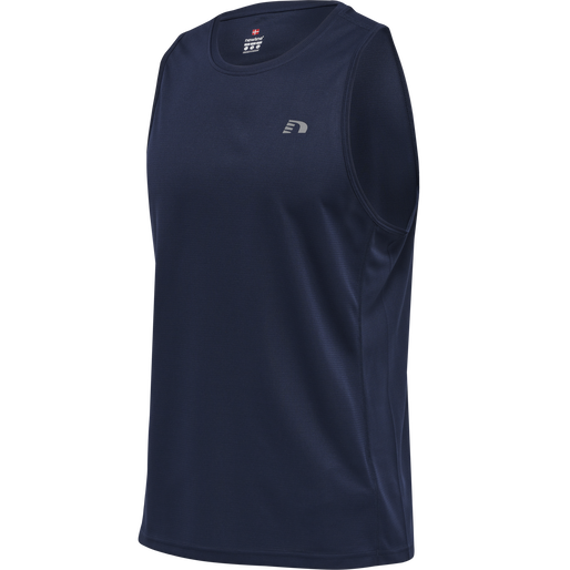 MEN CORE RUNNING SINGLET, BLACK IRIS, packshot