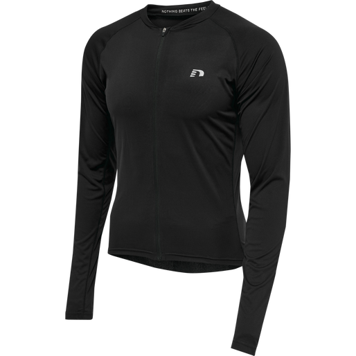 MENS CORE BIKE L/S JERSEY, BLACK, packshot