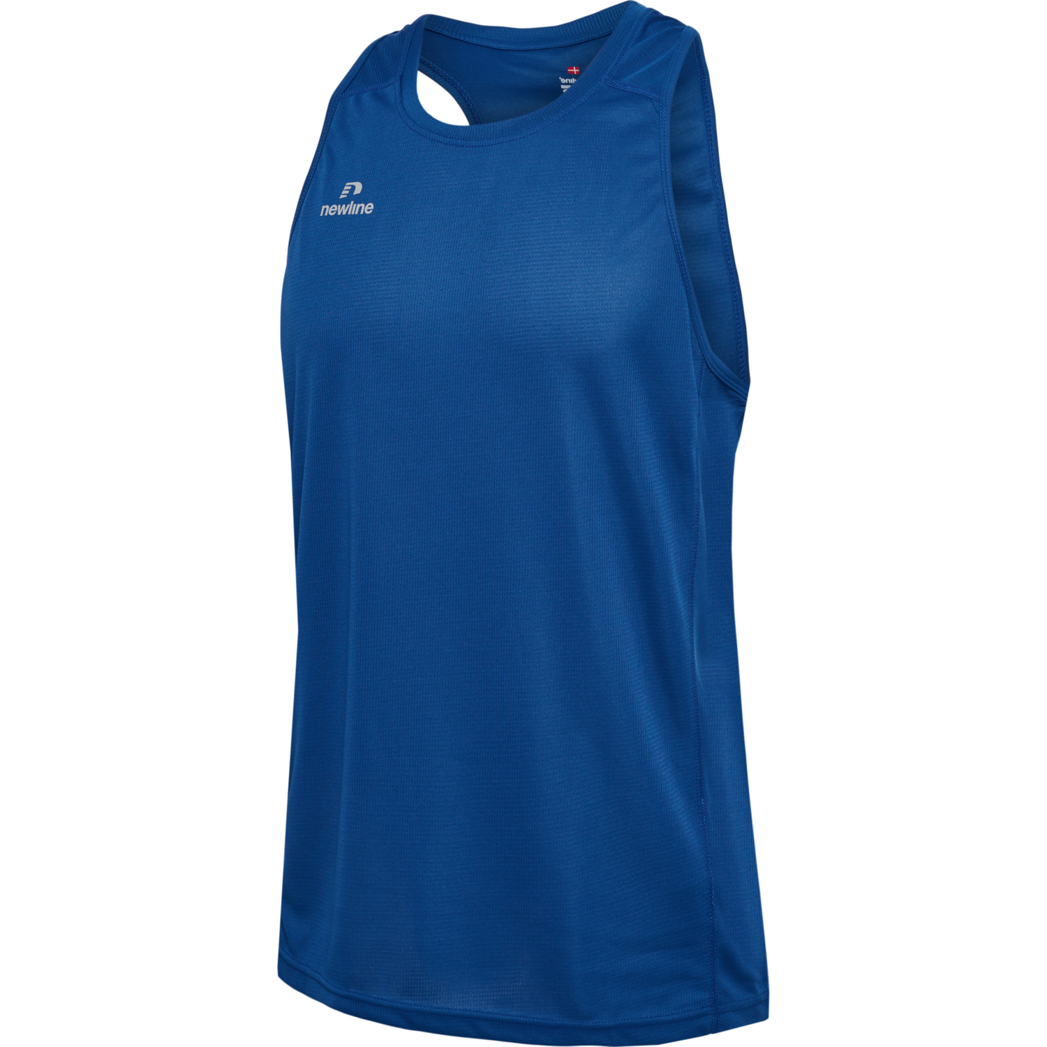 MEN'S ATHLETIC RUNNING SINGLET, TRUE BLUE, packshot