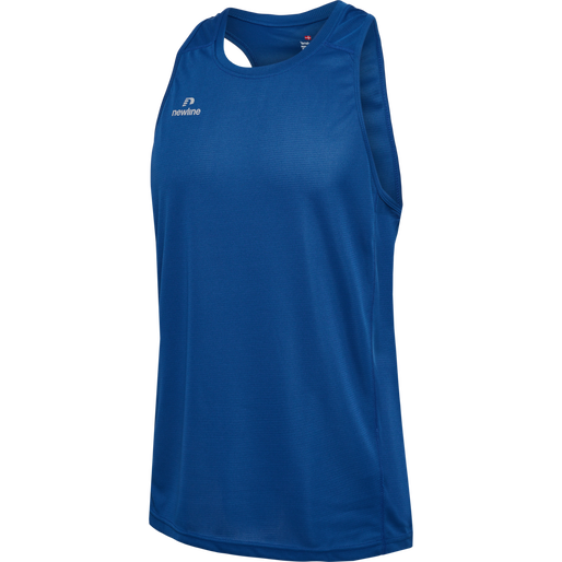 MEN'S ATHLETIC RUNNING SINGLET, TRUE BLUE, packshot