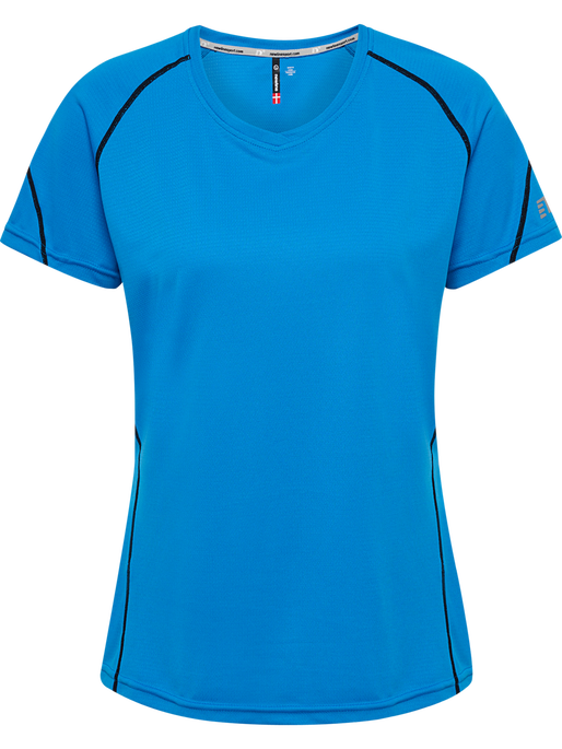 BASE COOLSKIN TEE, BLUE, packshot