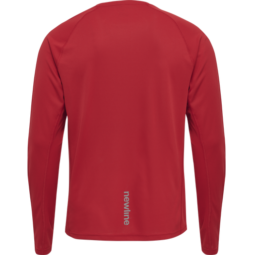 MEN CORE RUNNING T-SHIRT L/S, TANGO RED, packshot