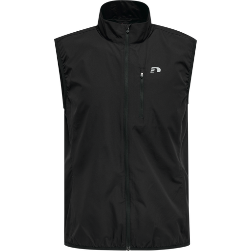 MEN'S CORE GILET, BLACK, packshot