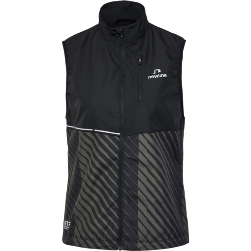 nwlPACE GILET WOMAN, BLACK BELUGA AOP nwlPACE GILET WOMAN, BLACK BELUGA AOP, packshot