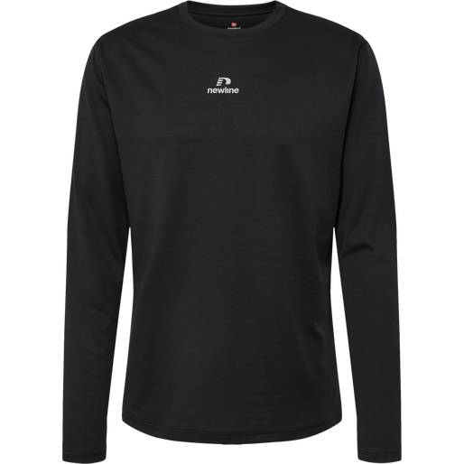 nwlBEAT POLY LS TEE, BLACK, packshot