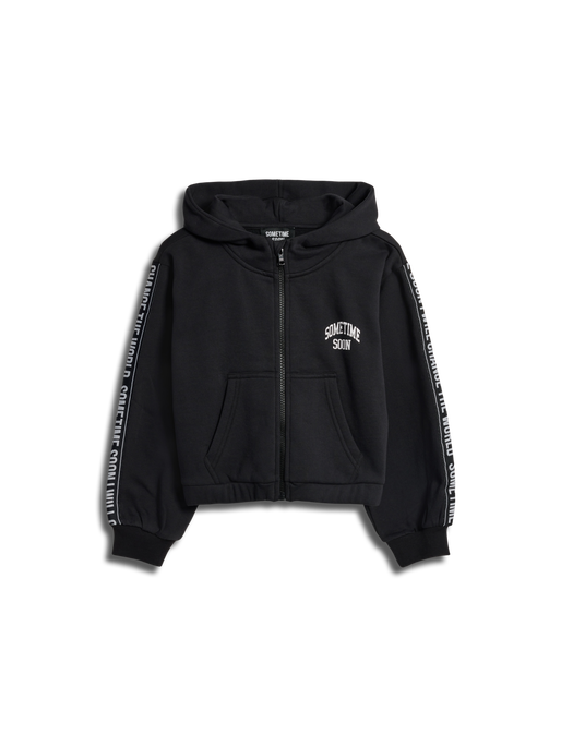 stsEVIE ZIP HOODIE, BLACK, packshot