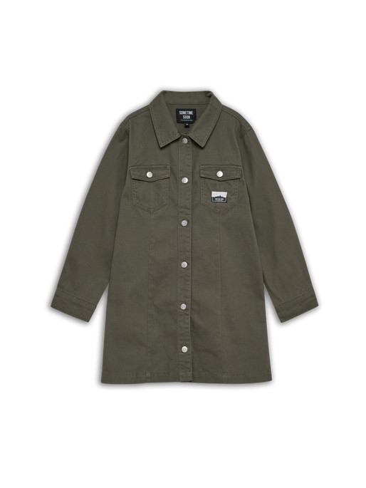 stsAMARA DRESS, DUSTY OLIVE stsAMARA DRESS, DUSTY OLIVE, packshot