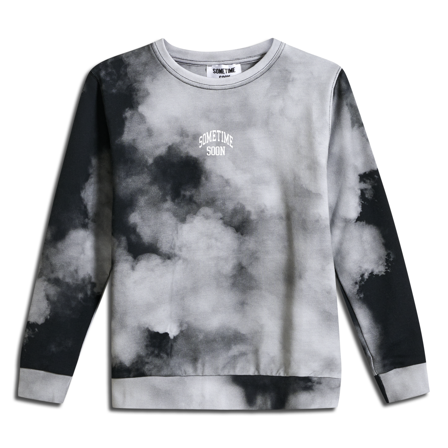 stsCLOUD SWEATSHIRT, BLACK, packshot