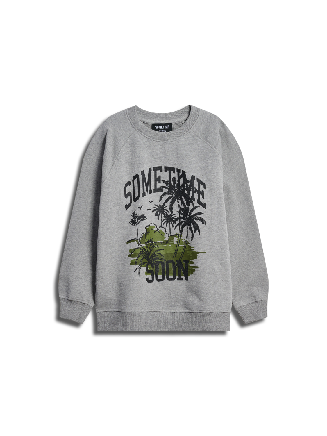 stsPALM SWEATSHIRT, GREY MELANGE, packshot