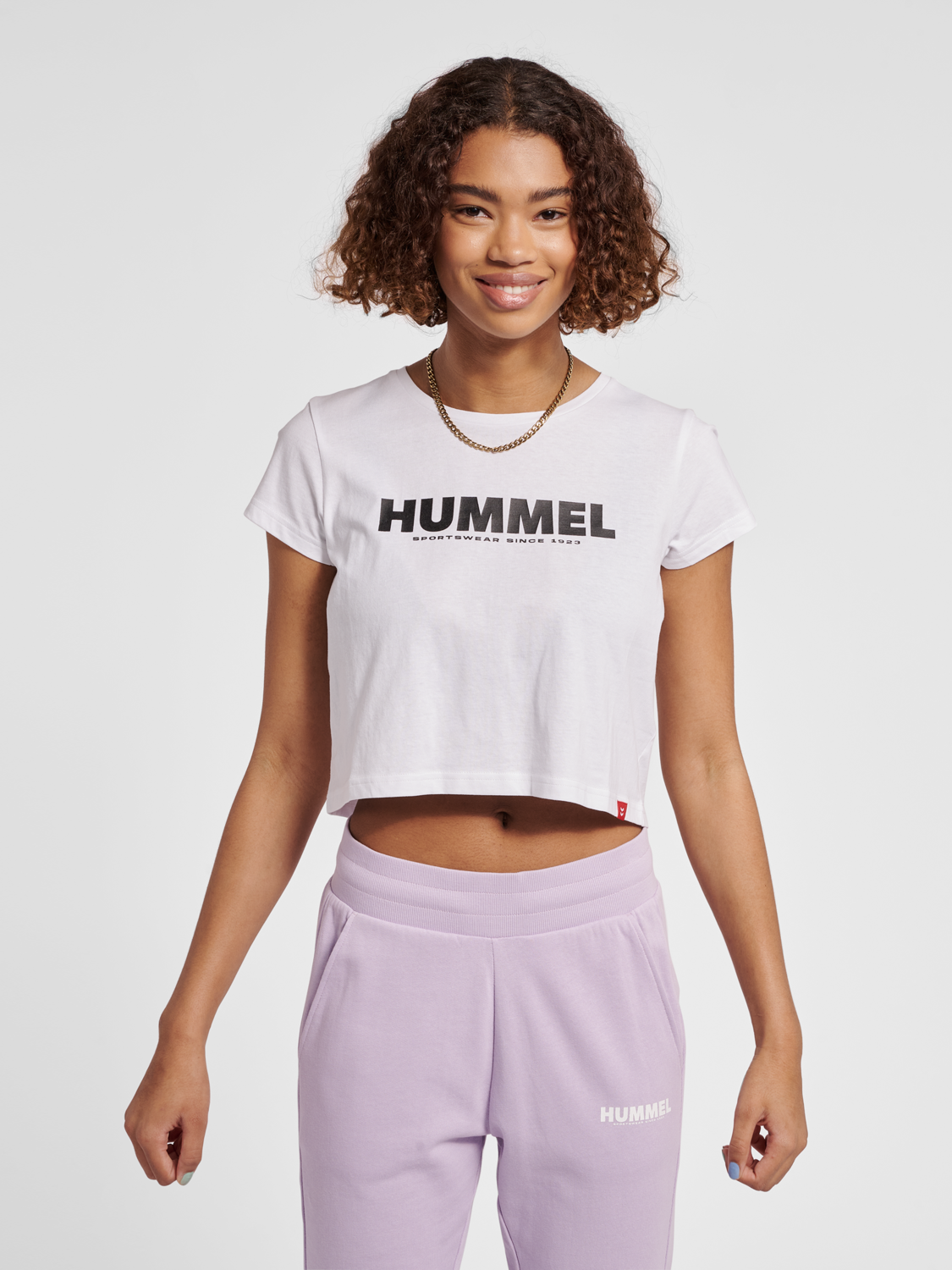 hummel WOMAN CROPPED T-SHIRT - WHITE | hummel.dk