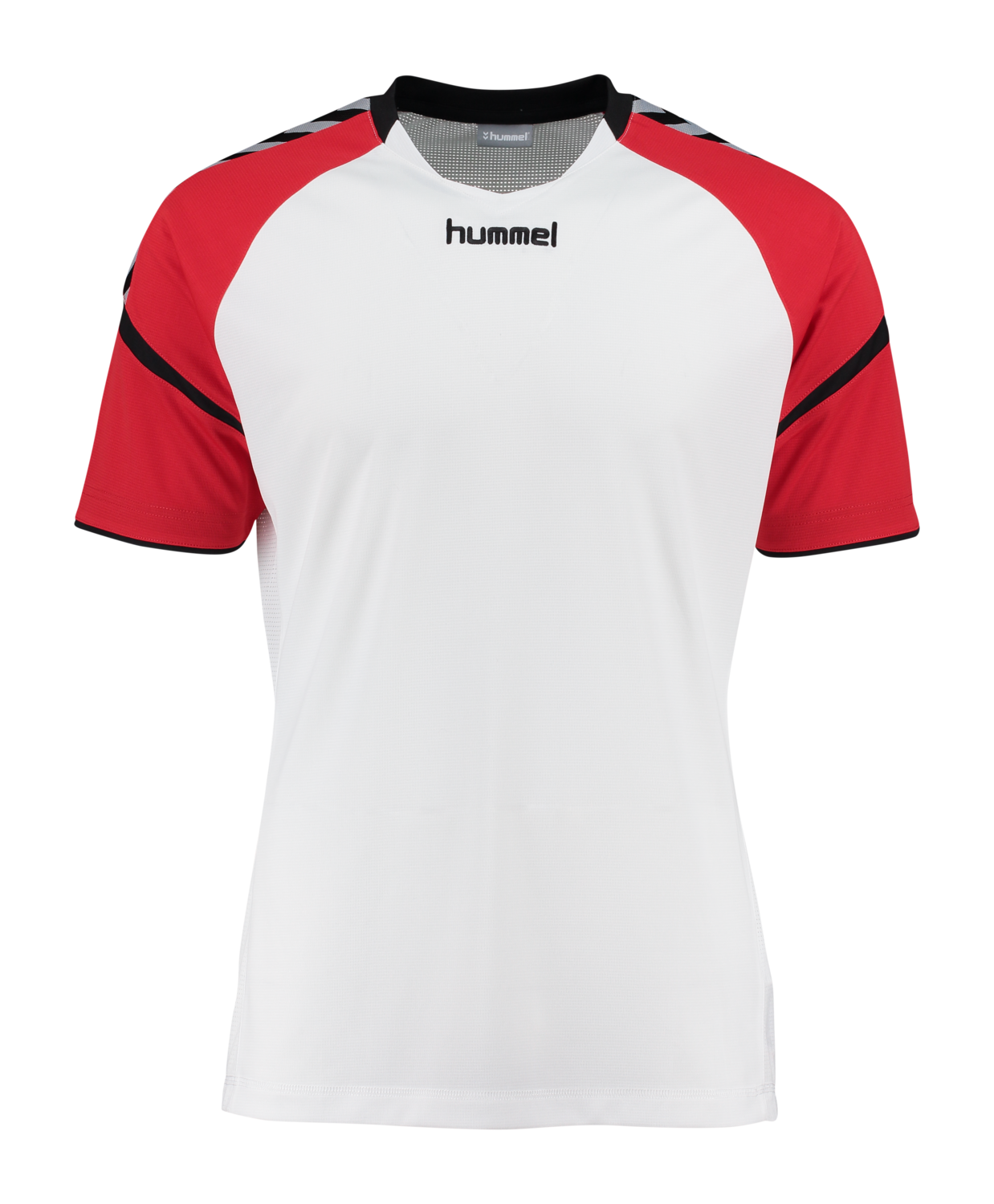 hummel AUTH. CHARGE SS POLY JERSEY WHITE/TRUE RED | hummel.dk